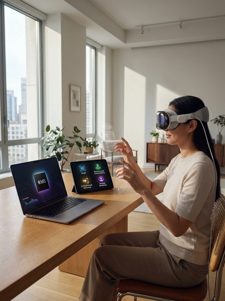 Vision Pro sensor and AI workload integration