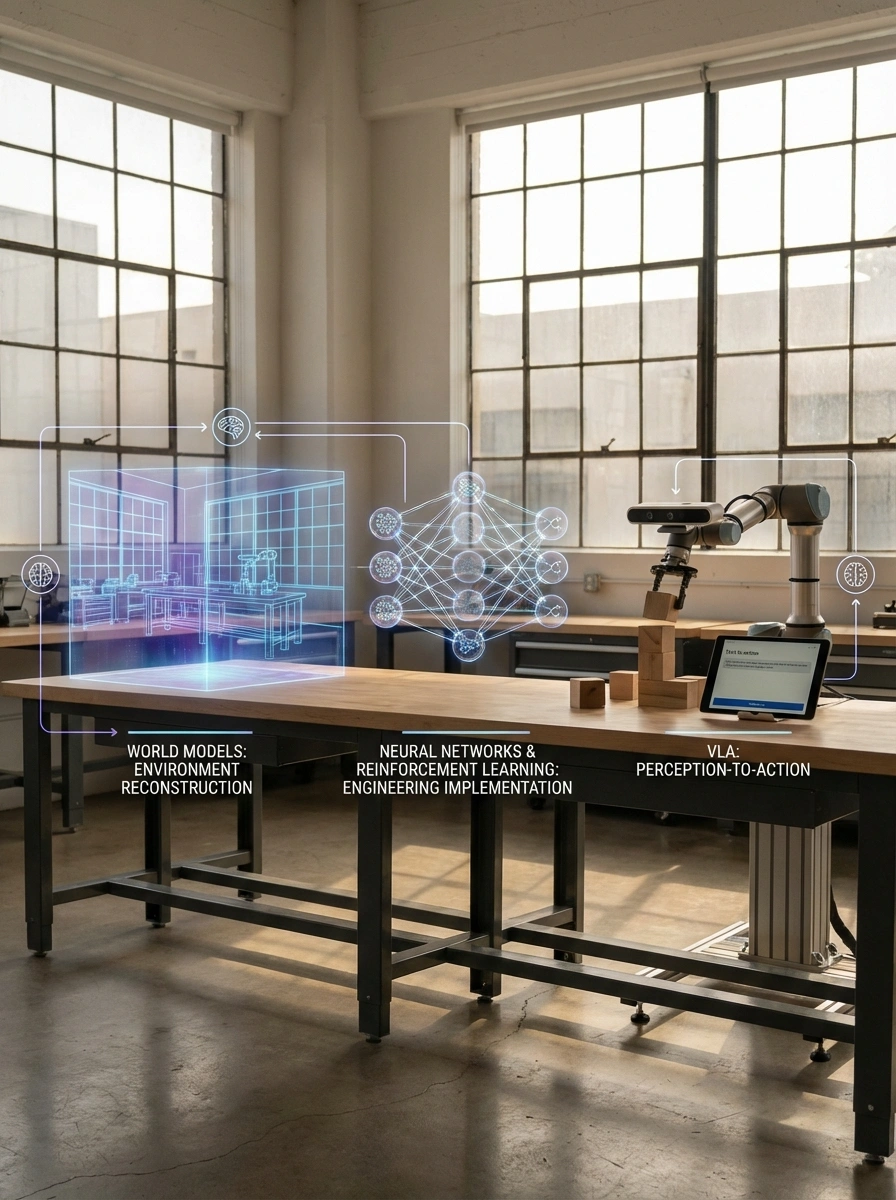 Comparison between World Models and VLA paradigms