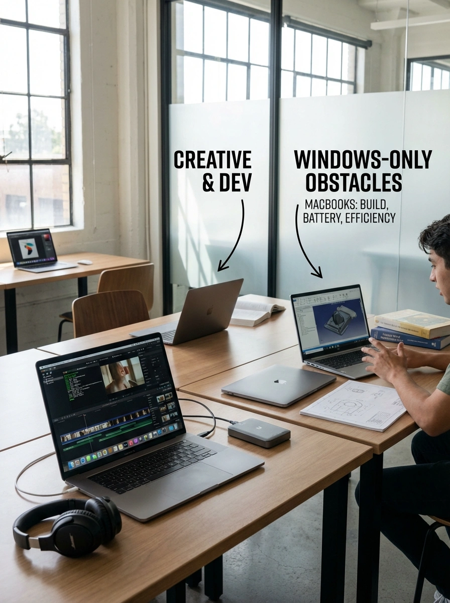 MacBook and Workspace